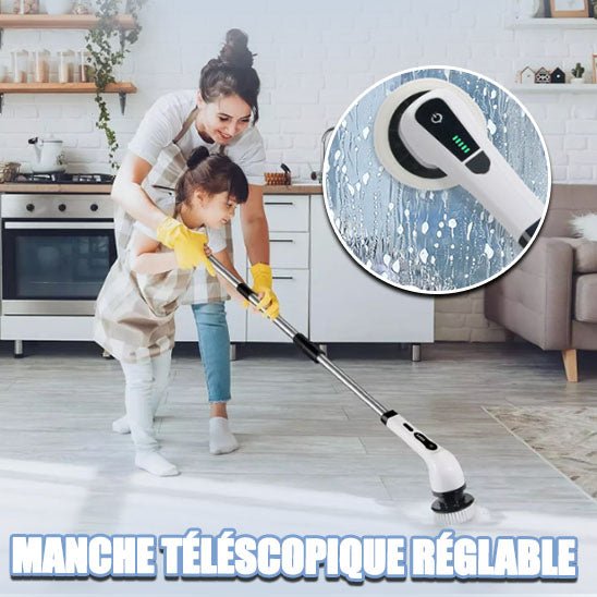 Brosse nettoyage electrique compact pour tout surface