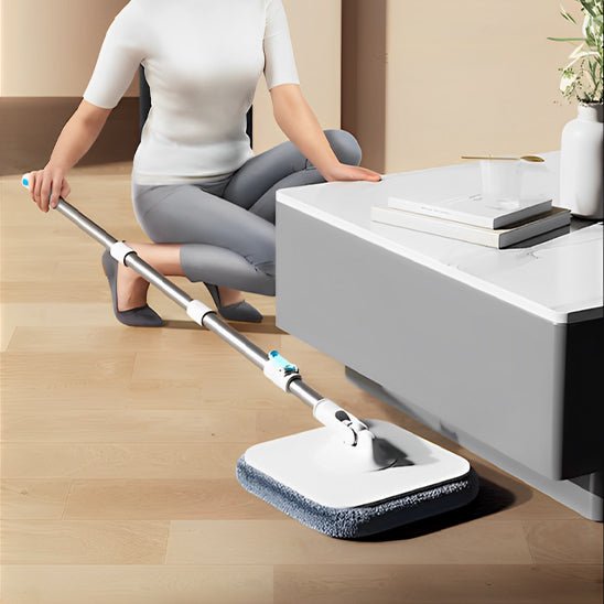 serpillere ™ | Vadrouille rotative à 360 ° avec poignée rétractable réglable - Service bati propre
