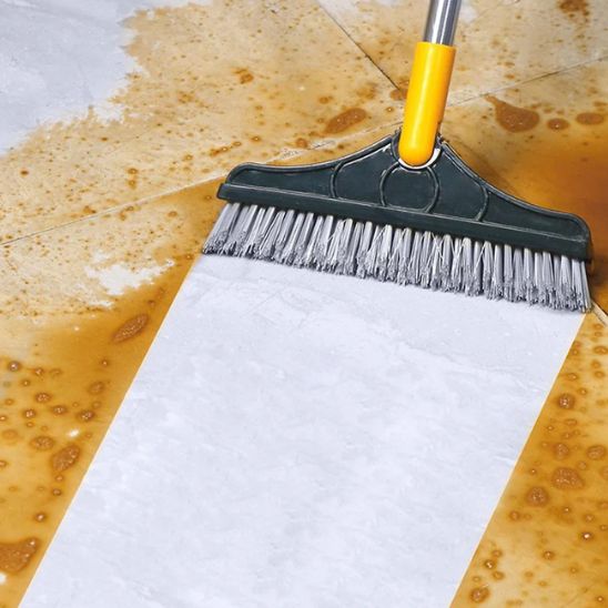 Balais brosse ™ | Brosse rotative à manche long pour le nettoyage des crevettes de sol - Service bati propre