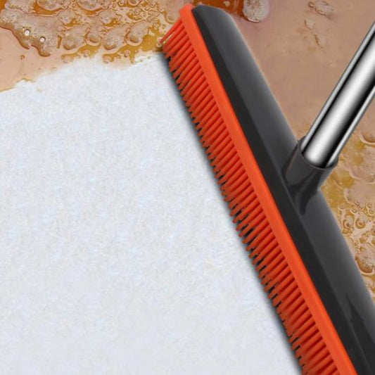 Balais brosse ™ | Balais brosse en silicone à pousser, poils en caoutchouc sans rayures - Service bati propre