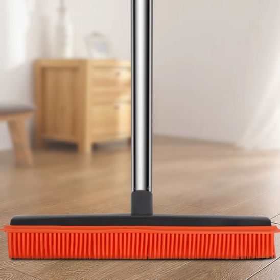 Balais brosse ™ | Balais brosse en silicone à pousser, poils en caoutchouc sans rayures - Service bati propre