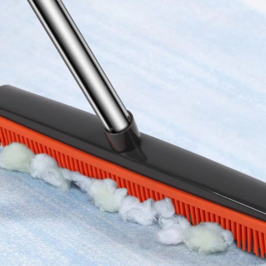 Balais brosse ™ | Balais brosse en silicone à pousser, poils en caoutchouc sans rayures - Service bati propre