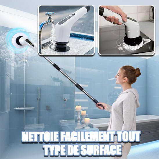Brosse nettoyage electrique utilisation sans effort