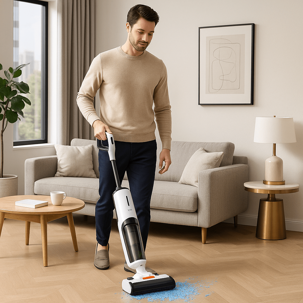 aspirateur laveur sans fil ™ | Vadrouille intelligente sans fil W90 - Service bati propre