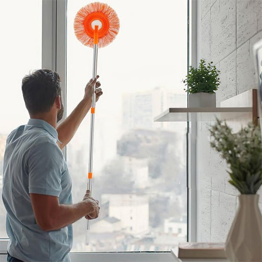 Balais serpillère ™ | vadrouille de nettoyage ronde avec rallonge pour plafond mural - Service bati propre