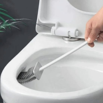 brosse wc ™ | Brosse de toilette multifonction en silicone avec manche long - Service bati propre