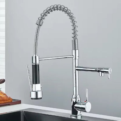 robinet cuisine ™ | Robinet cuisine extractible en laiton chromé - Service bati propre