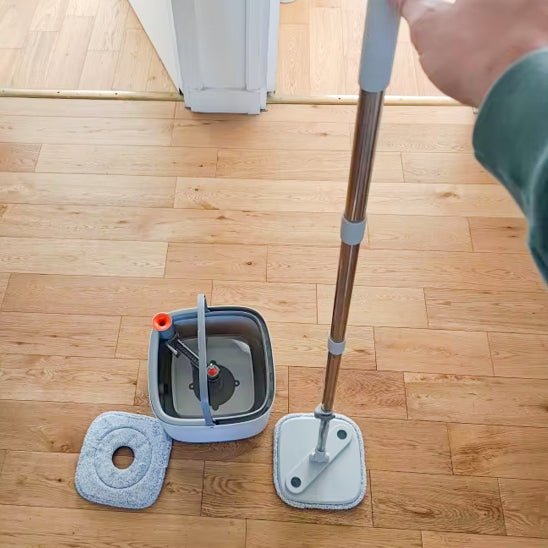 serpillère microfibre ™ | Ensemble de vadrouilles et seaux plats à 360 degrés - Service bati propre