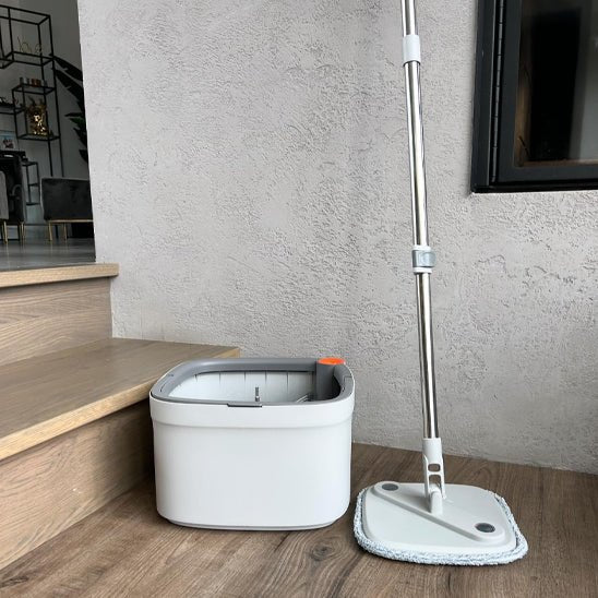 serpillère microfibre ™ | Ensemble de vadrouilles et seaux plats à 360 degrés - Service bati propre