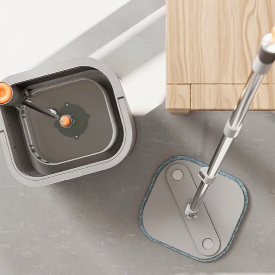 serpillère microfibre ™ | Ensemble de vadrouilles et seaux plats à 360 degrés - Service bati propre