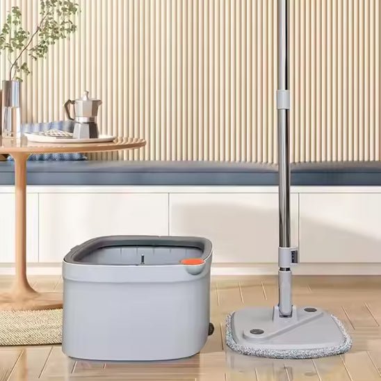 serpillère microfibre ™ | Ensemble de vadrouilles et seaux plats à 360 degrés - Service bati propre